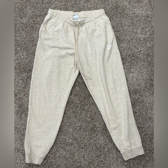 Nike Cream Sweatpants Relaxed Fit Joggers - Picture 1 of 6